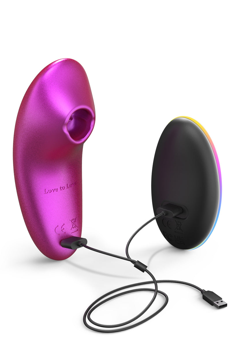 Masseur clitoridien télécommandé Dreamer Iridescent Berry - Love to Love — vue 3