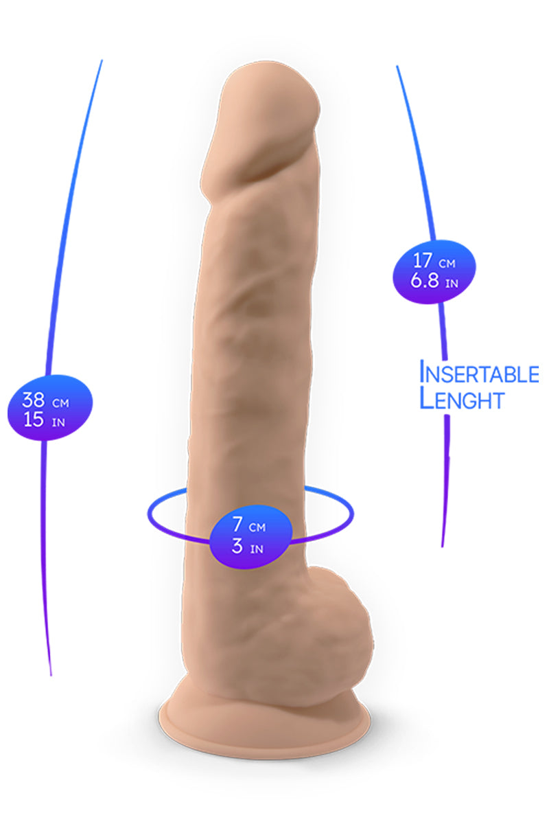 Gode The Original Model 1 flesh 38 cm - SilexD — vue 3