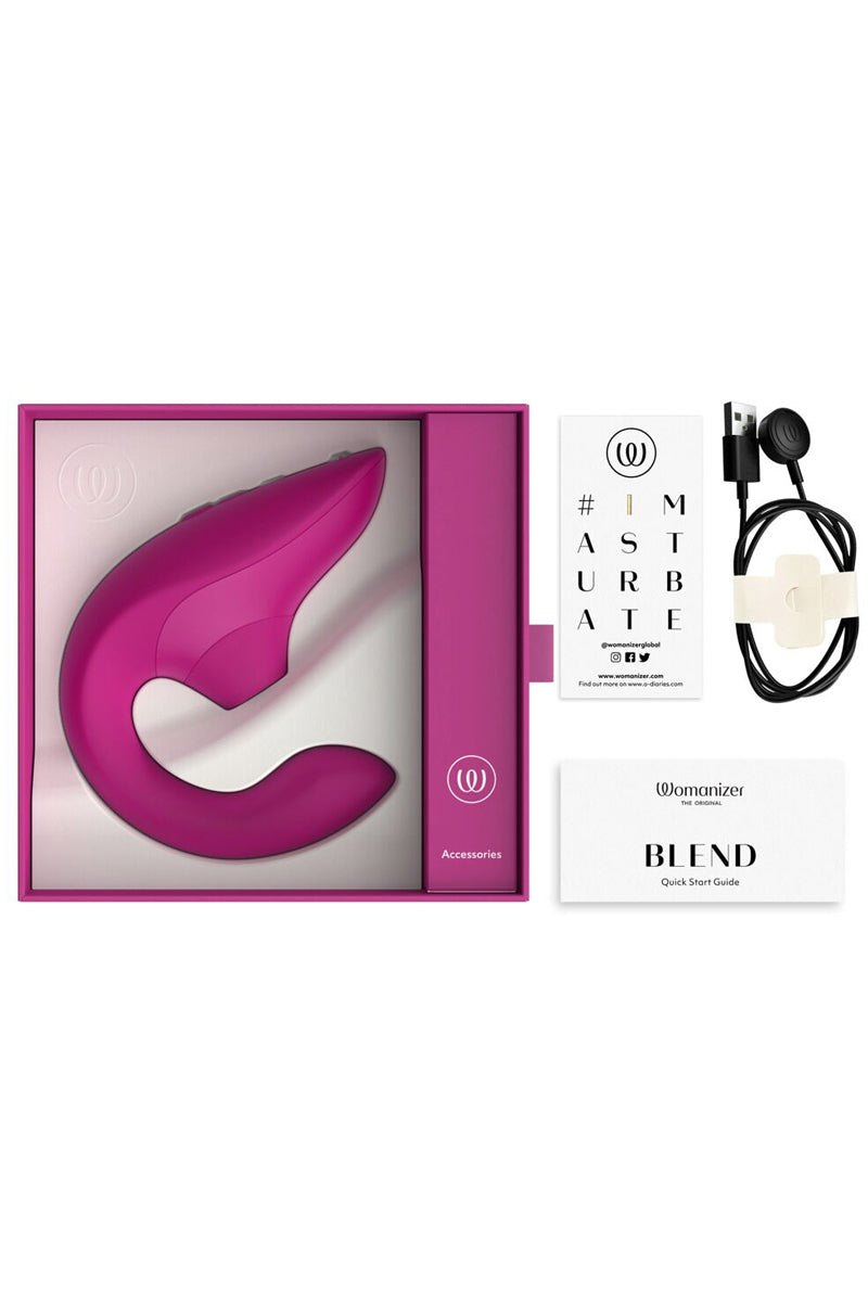 Double stimulateur Womanizer Blend Fuchsia — vue 3