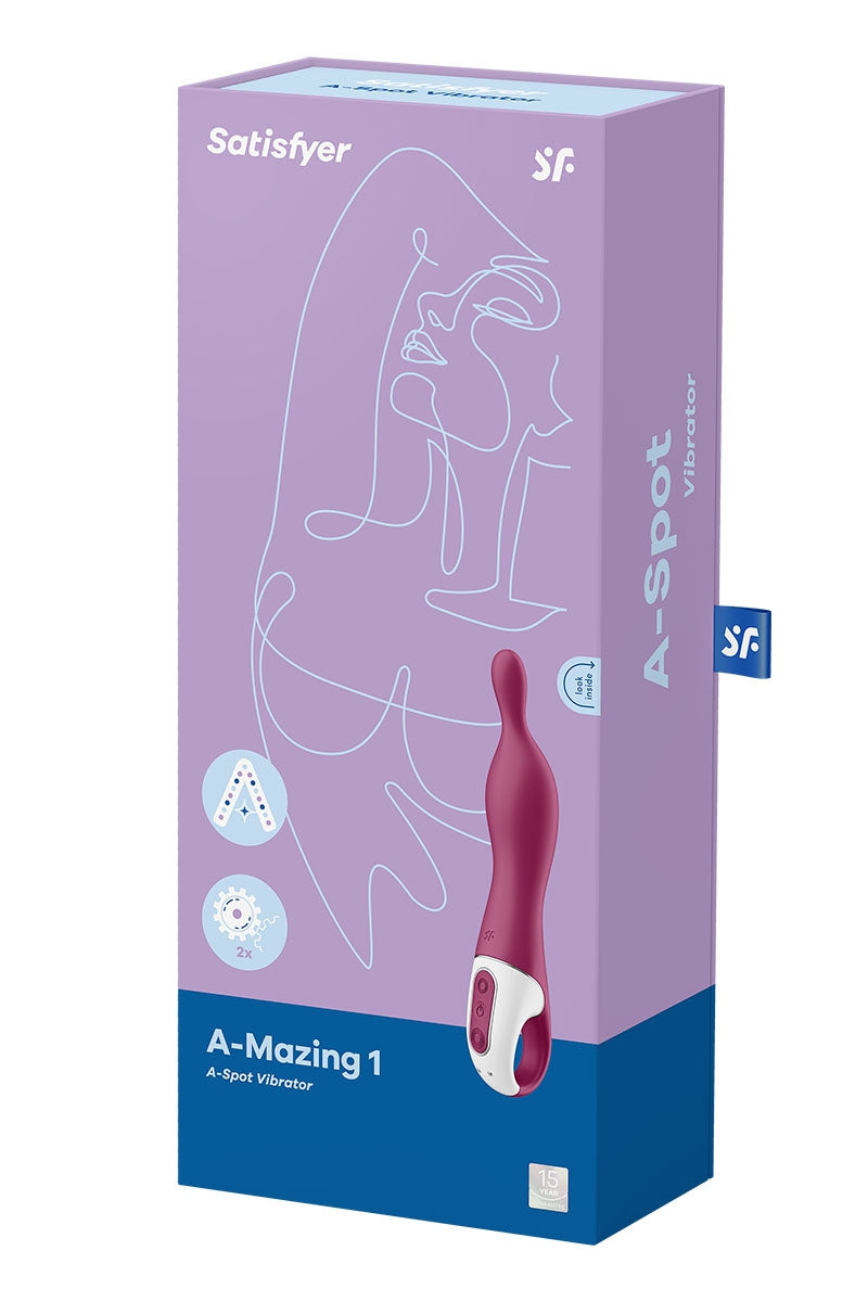 Vibromasseur A-Mazing 1 Bordeaux - Satisfyer — vue 3