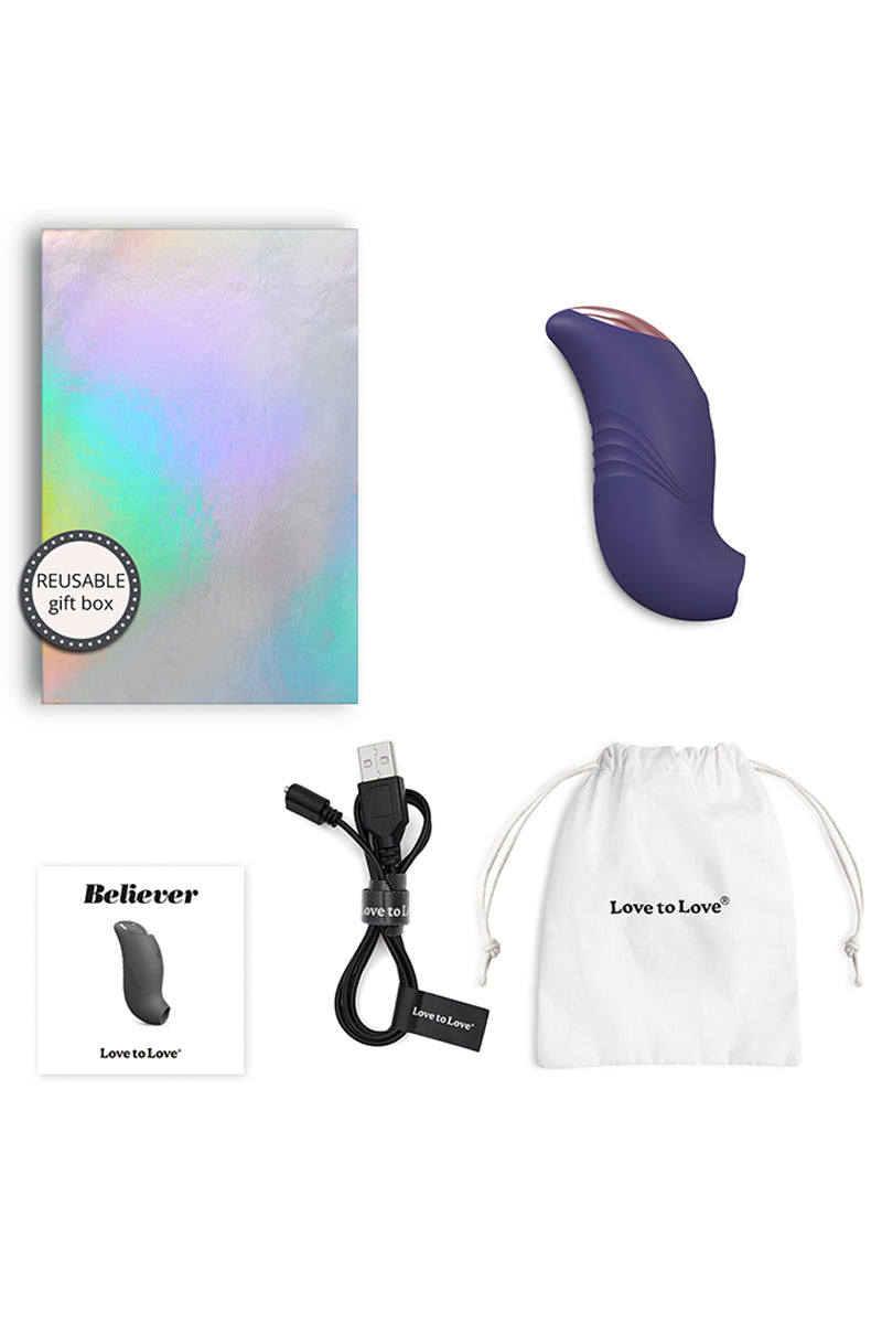 Stimulateur clitoridien Believer violet - Love to Love — vue 3