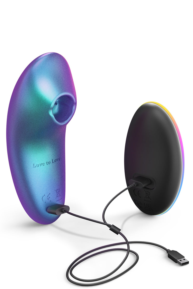 Masseur clitoridien télécommandé Dreamer Iridescent Turquoise - Love to Love — vue 3