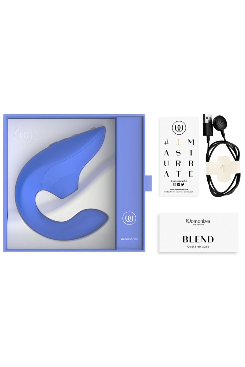 Double stimulateur Womanizer Blend bleu — vue 3